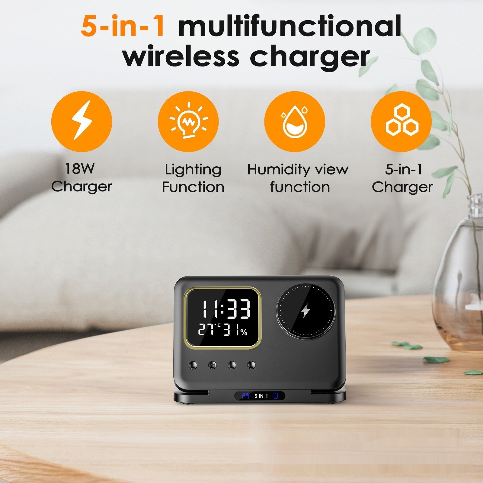 Chargeur magnétique de la montre de téléphone mobile pour la température de la broche multifonction