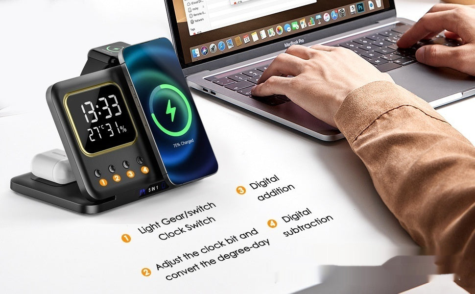 Chargeur magnétique de la montre de téléphone mobile pour la température de la broche multifonction