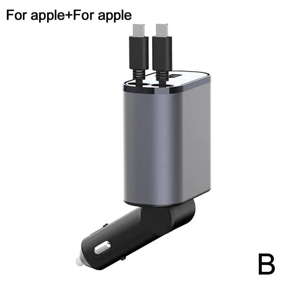 Affichage numérique Chargeur Adaptateur USB Cigarette Lighter One to Four