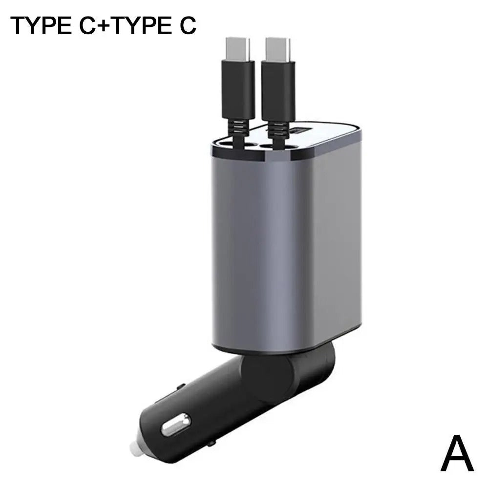 Affichage numérique Chargeur Adaptateur USB Cigarette Lighter One to Four