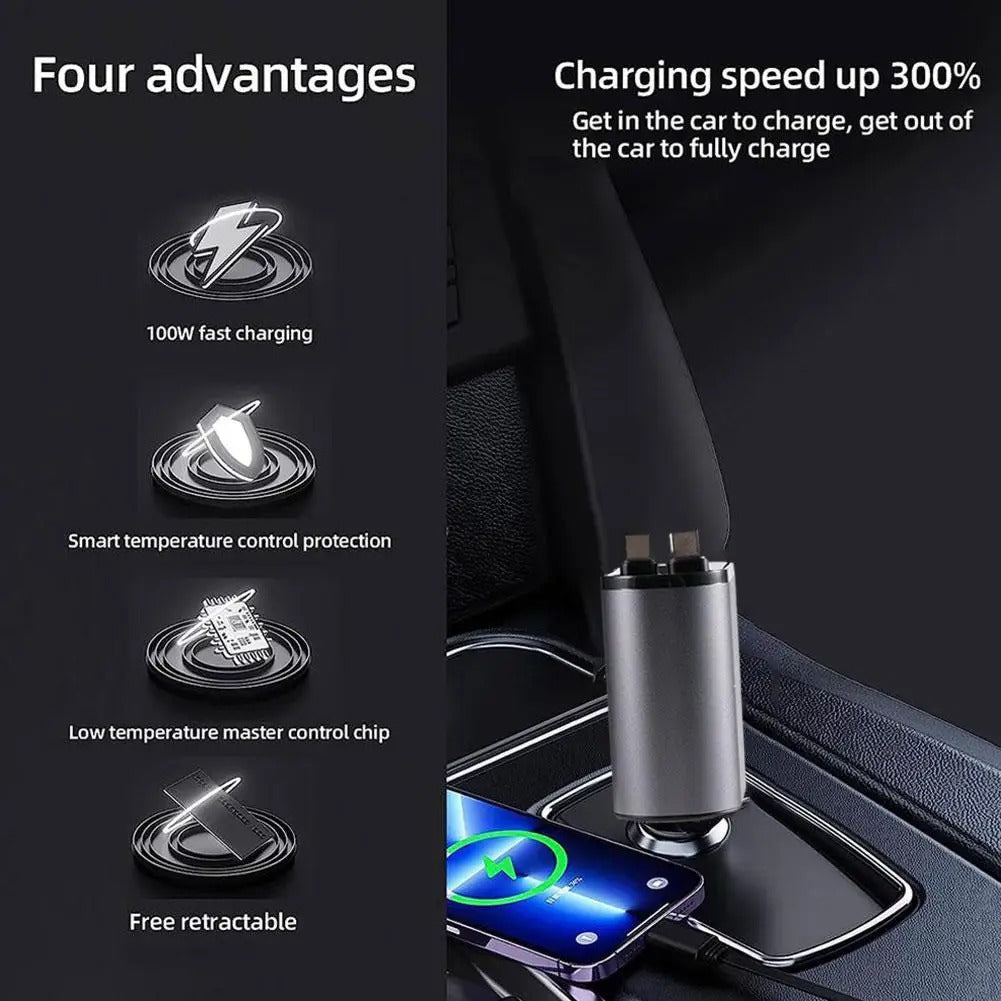 Affichage numérique Chargeur Adaptateur USB Cigarette Lighter One to Four