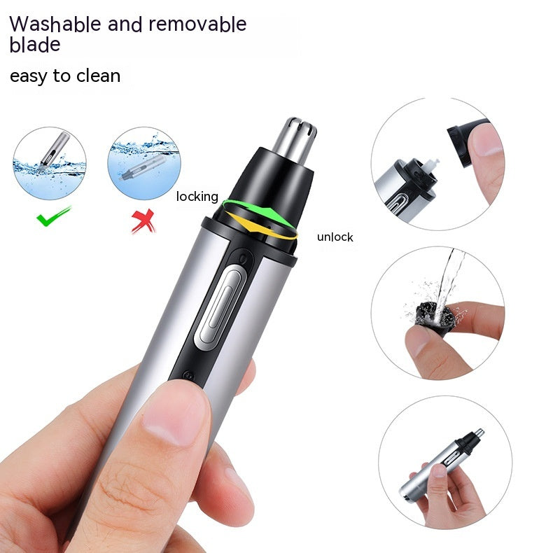 Five-in-one Multifonctional USB Charging Portable Mini Nez Ear Trimmer Cheveux