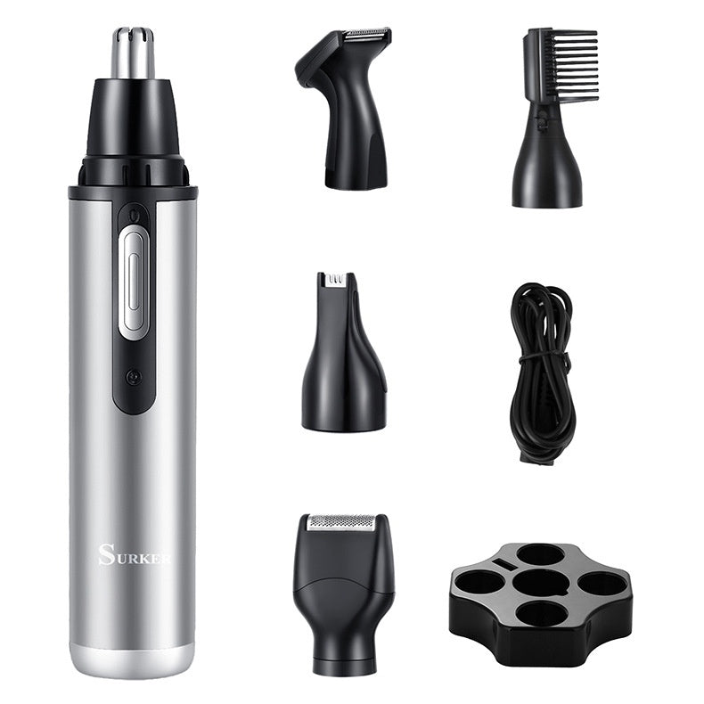 Five-in-one Multifonctional USB Charging Portable Mini Nez Ear Trimmer Cheveux