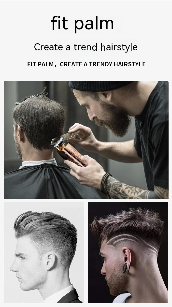 Diamond Mesh Gravure Corps LC affichage numérique tête d'huile haute puissance Clipper cheveux