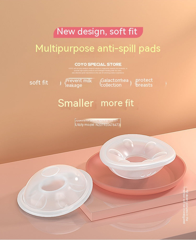 Lait maternel de silicone collecteur multi-usages anti-overflow lait blocage lait résistant aux fuites N