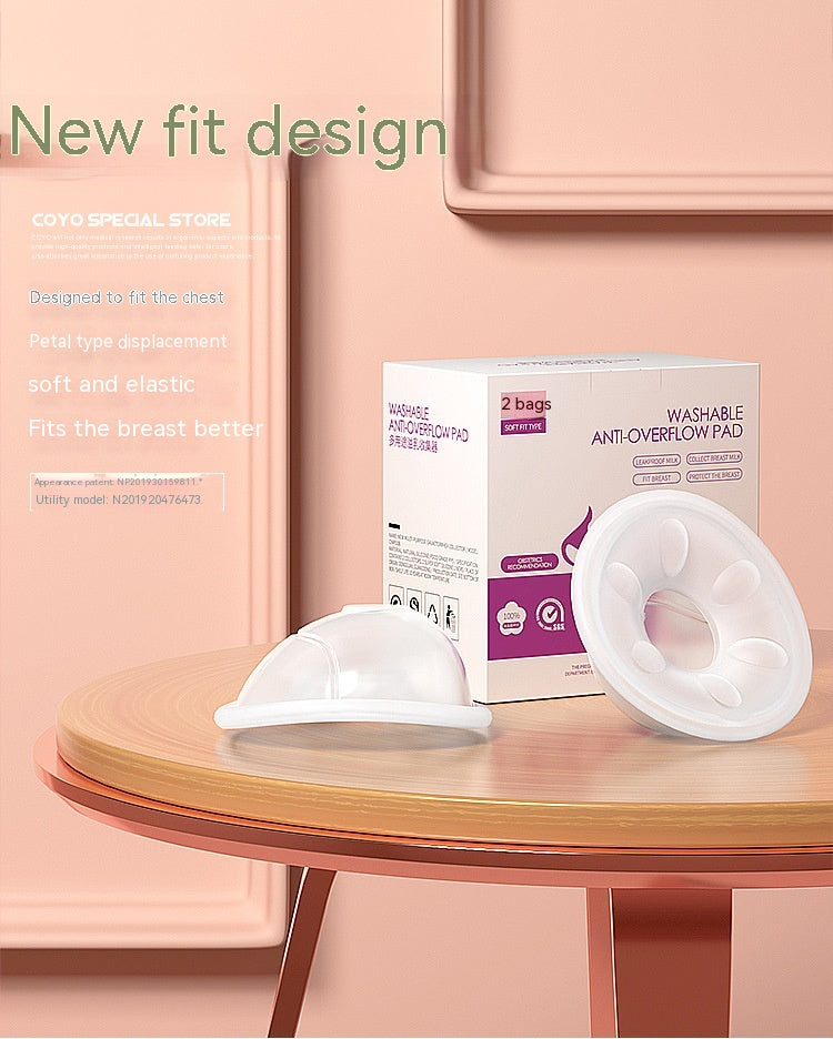 Lait maternel de silicone collecteur multi-usages anti-overflow lait blocage lait résistant aux fuites N