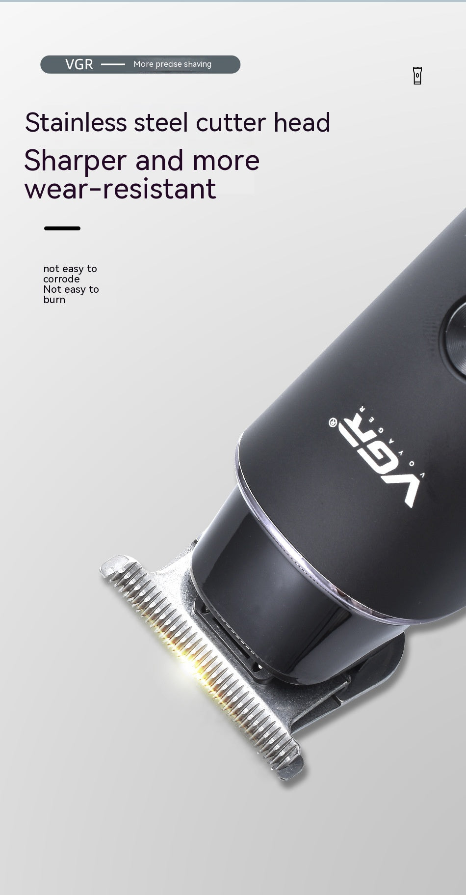 VGR937 Clipper électrique LCD Clipper cheveux