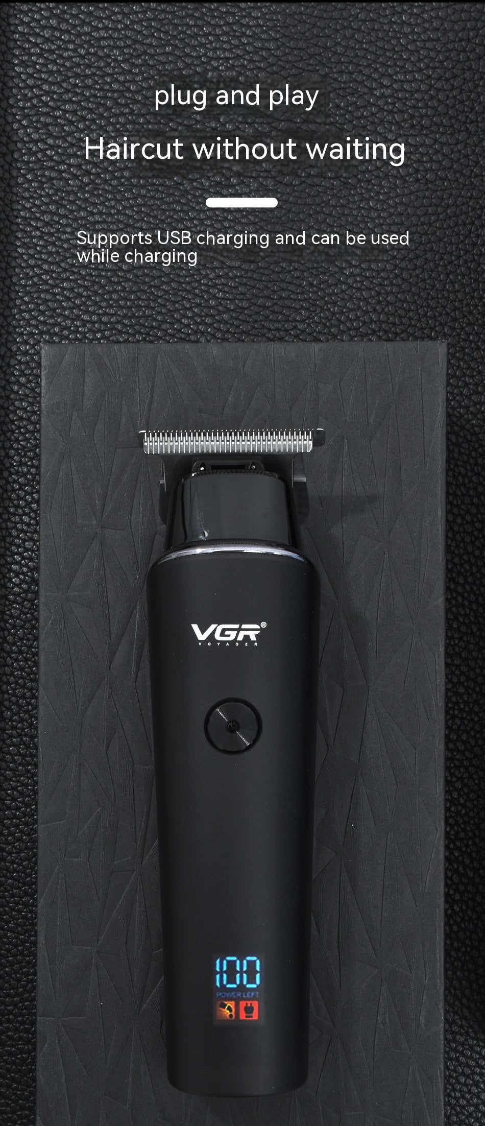 VGR937 Clipper électrique LCD Clipper cheveux