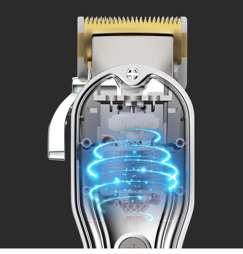 Ciseaux de cheveux Machine en métal Intelligent LED écran LCD Salon de cheveux Lavage Clippe électrique