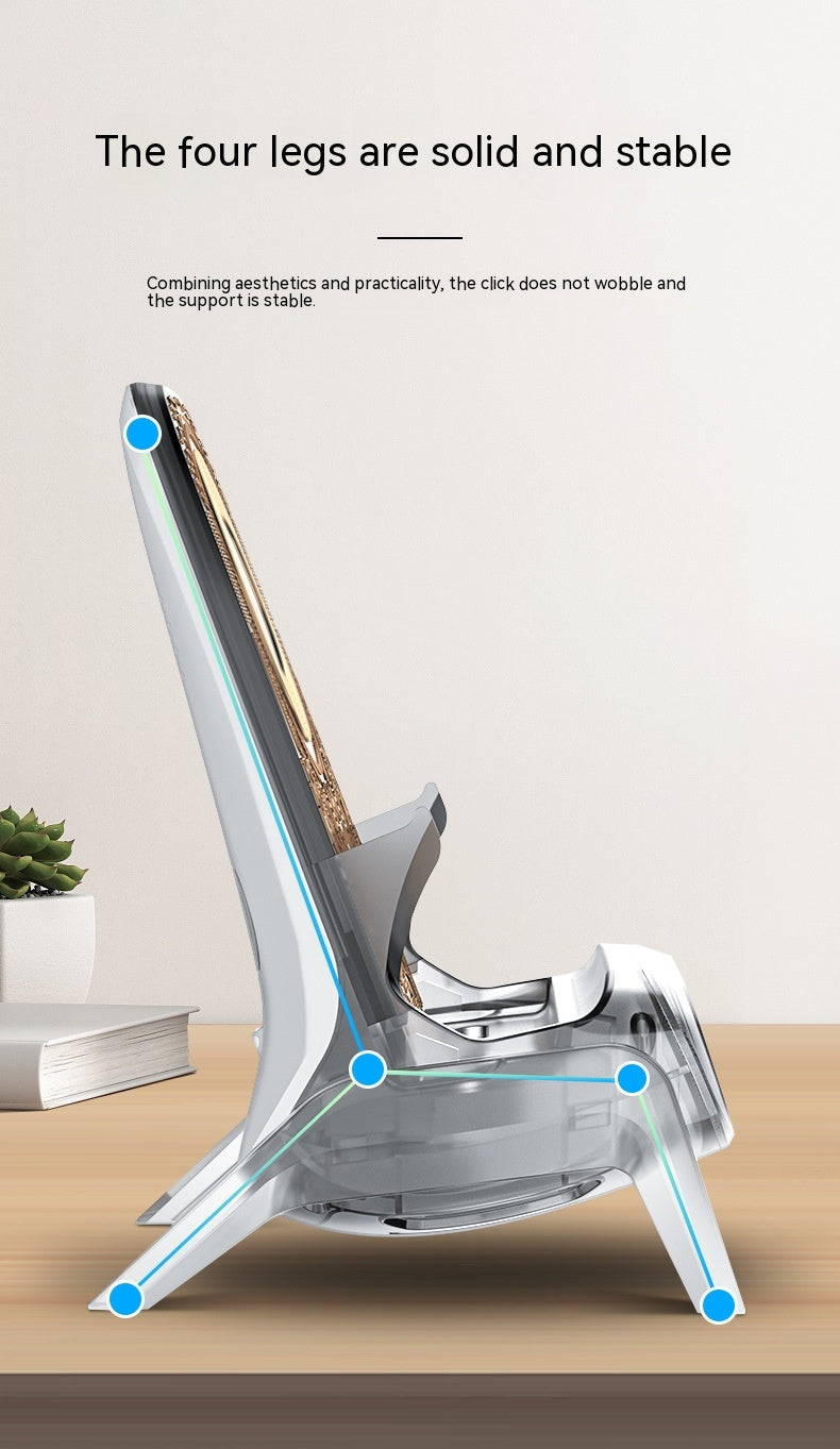 Porte-téléphone mobile pour petite chaise transparente sans fil