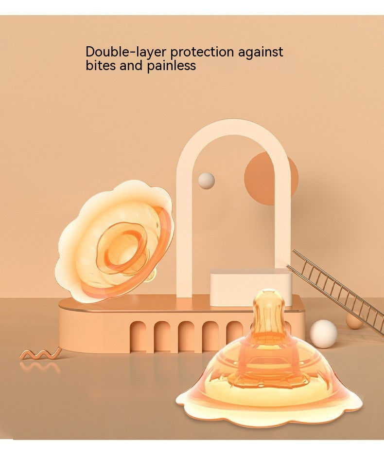 Mamelon d'alimentation interne de correction à double couche en silicone