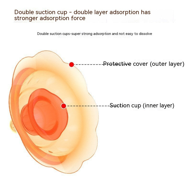 Mamelon d'alimentation interne de correction à double couche en silicone