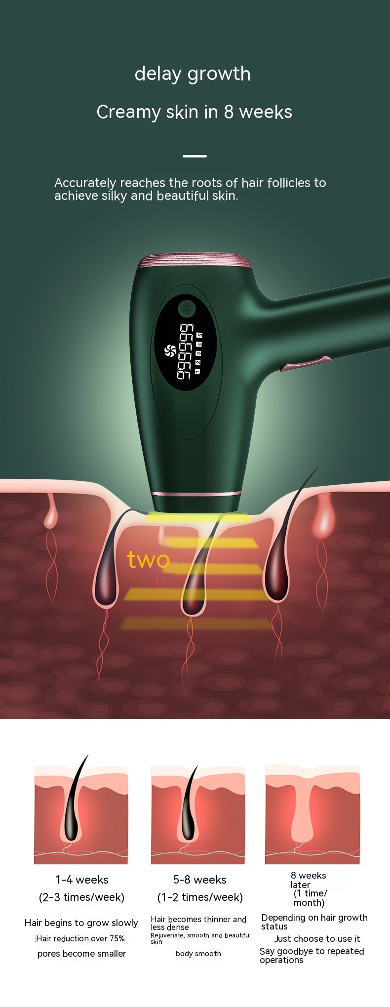 Instrument de beauté de nettoyage des cheveux portatif
