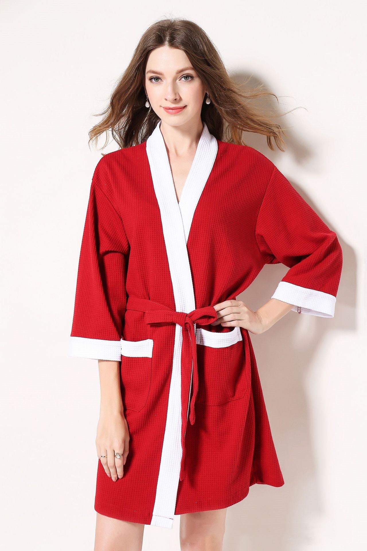 Serviette de toilettage pour hommes en coton robe de gaufre