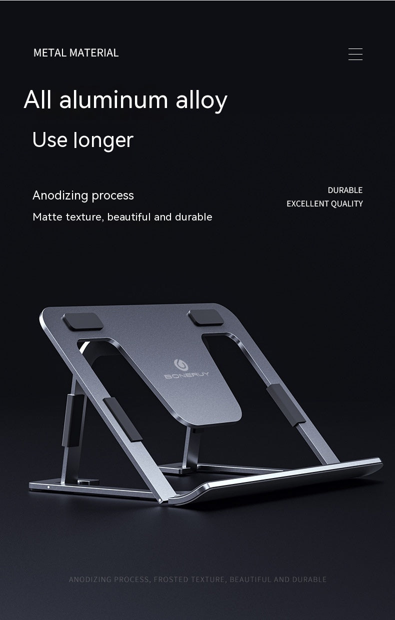 Tablette et support de téléphone en alliage d'aluminium pliable