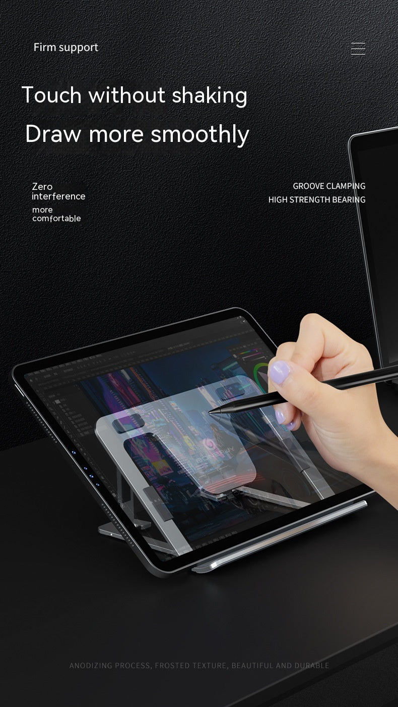 Tablette et support de téléphone en alliage d'aluminium pliable