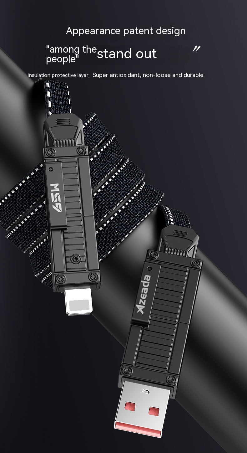 Armor Series 65W câble de données de charge rapide deux Drag deux