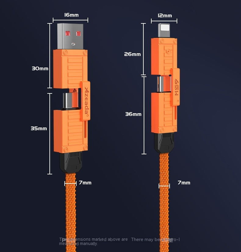 Armor Series 65W câble de données de charge rapide deux Drag deux