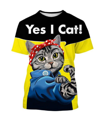 T-shirt homme 3D animal imprimé