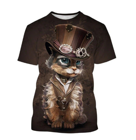 T-shirt homme 3D animal imprimé