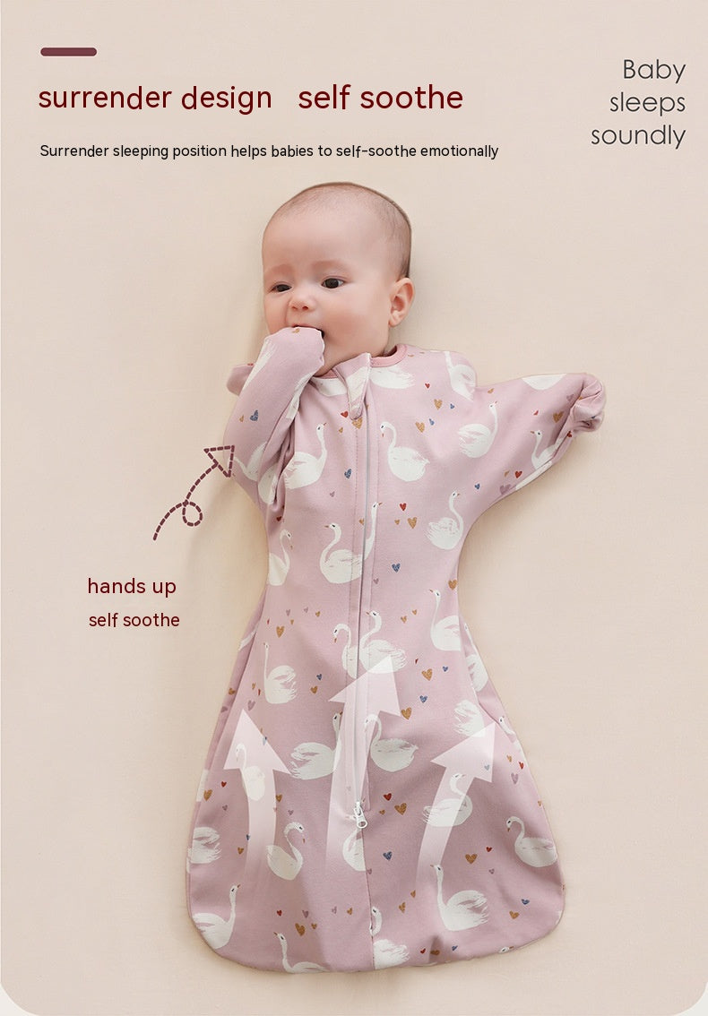 Cotton Baby Derender Anti-startle Gro-bag Anti-kicking Blanket Sac de couchage