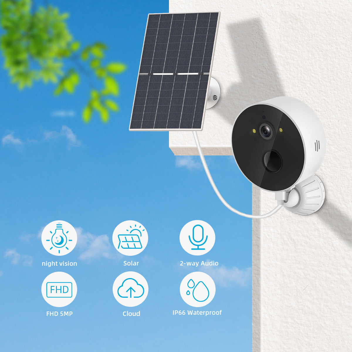 Low-Power Solar Cell Surveillance Camera