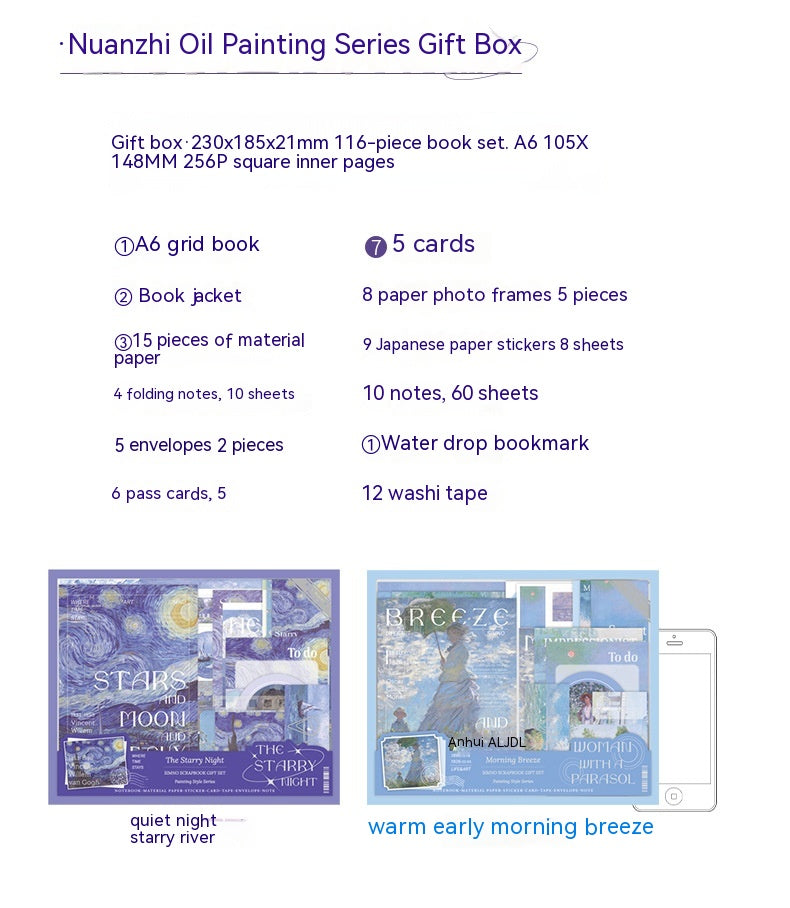 Coffret cadeau Retro Style Simple Artistic Plaid Noteboo