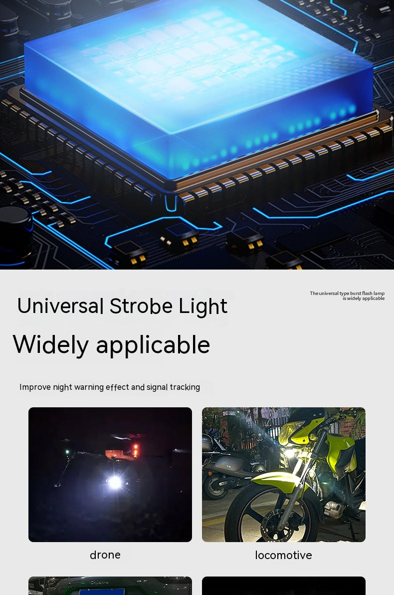 Lampes clignotantes de moto à télécommande étanches