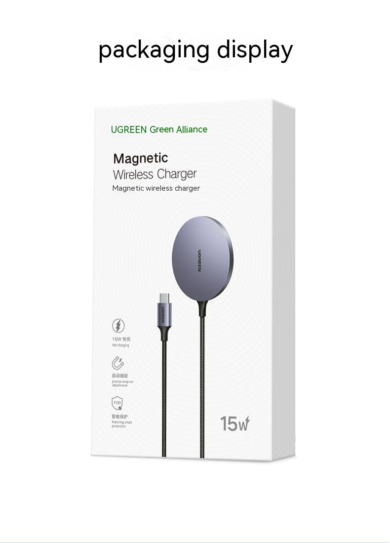 Chargeur sans fil Adsorbe Téléphone mobile Aspiration magnétique Tissage