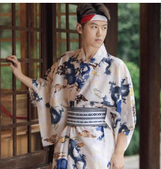 Kimono japonais épais sans ride pour hommes