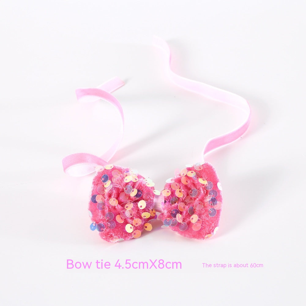 Chapeau d'anniversaire de chat Bow Tie Flower Party costume