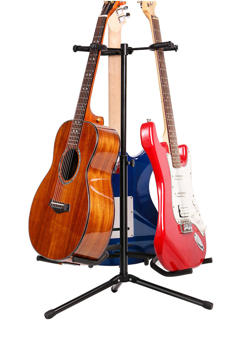 Support vertical à double tête réglable pour guitare