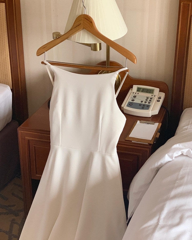 Robe de taille sans manches sans épaule