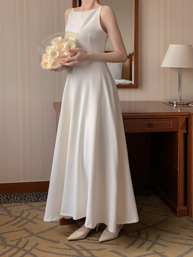 Robe de taille sans manches sans épaule