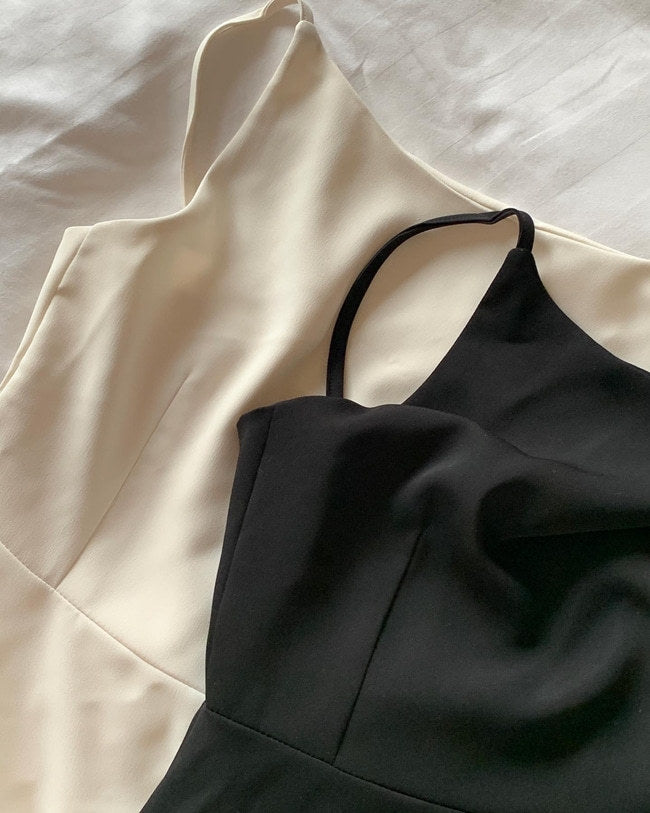 Robe de taille sans manches sans épaule