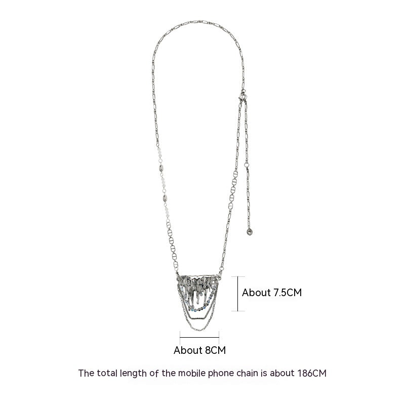 Lava Tassel Moonstone Téléphone portable Charm