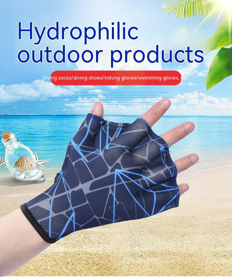 Équipement submersible extérieur Pieds de canard Webbed Gants de natation