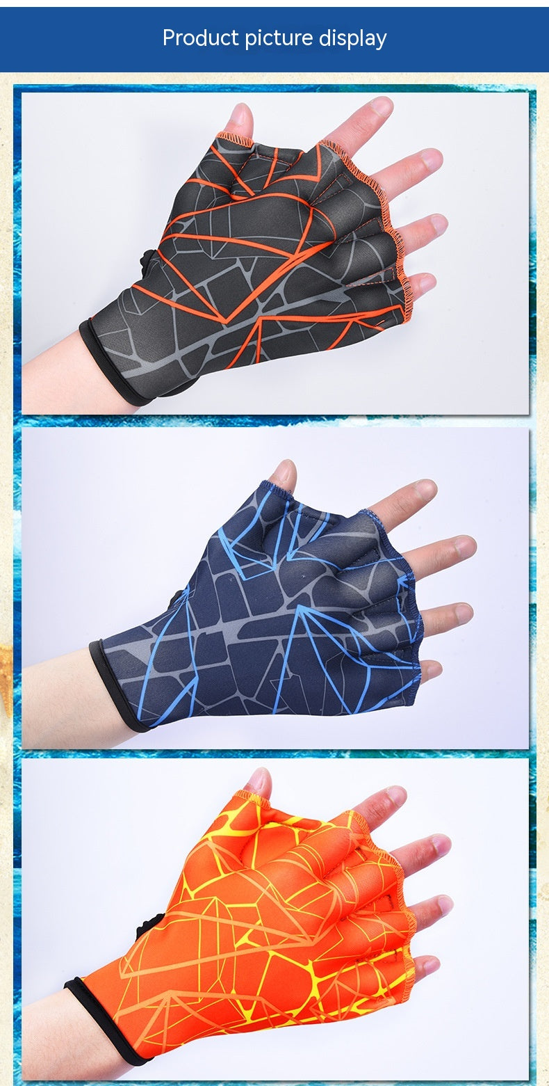 Équipement submersible extérieur Pieds de canard Webbed Gants de natation