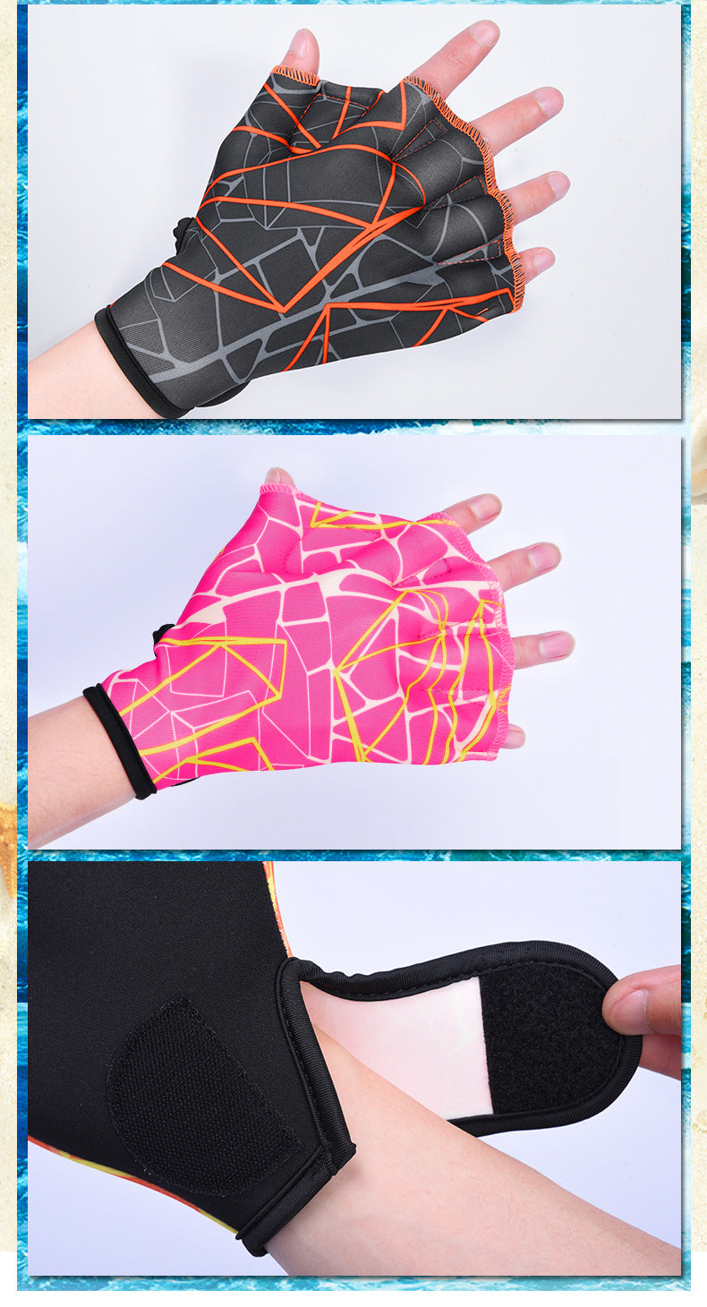 Équipement submersible extérieur Pieds de canard Webbed Gants de natation