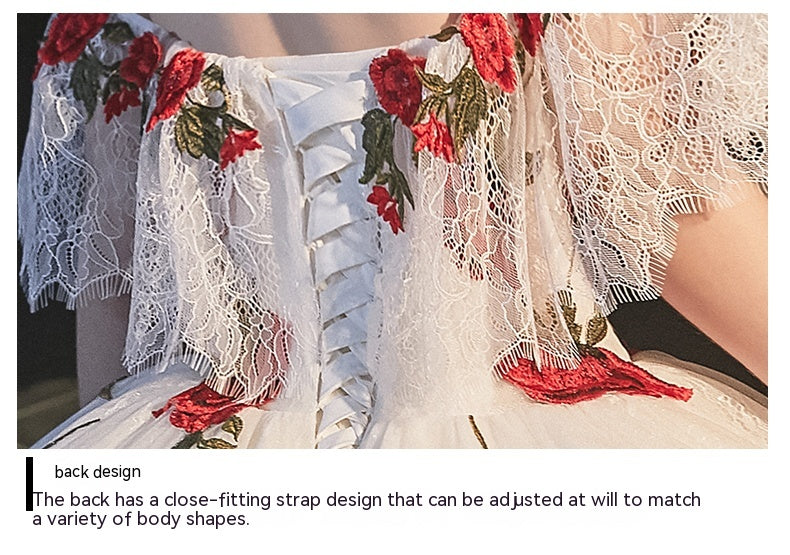 Tempérament Bride Bra Trailing Mori Style Robe de mariée