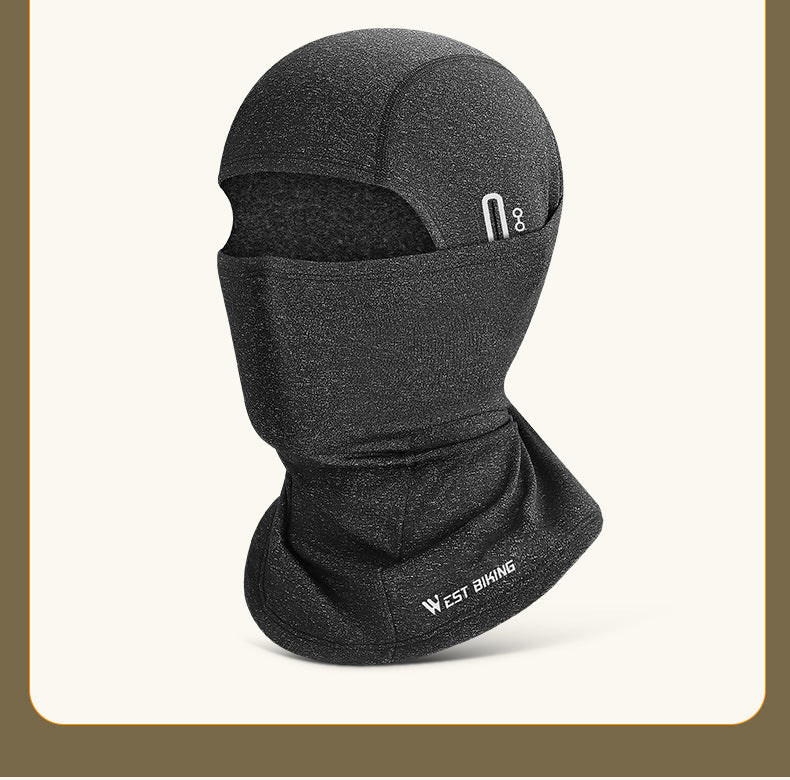 Masque de vélo à tête thermique avec trou à paupières