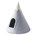 Felt Snow Mountain Tente semi-fermée Pet Bed