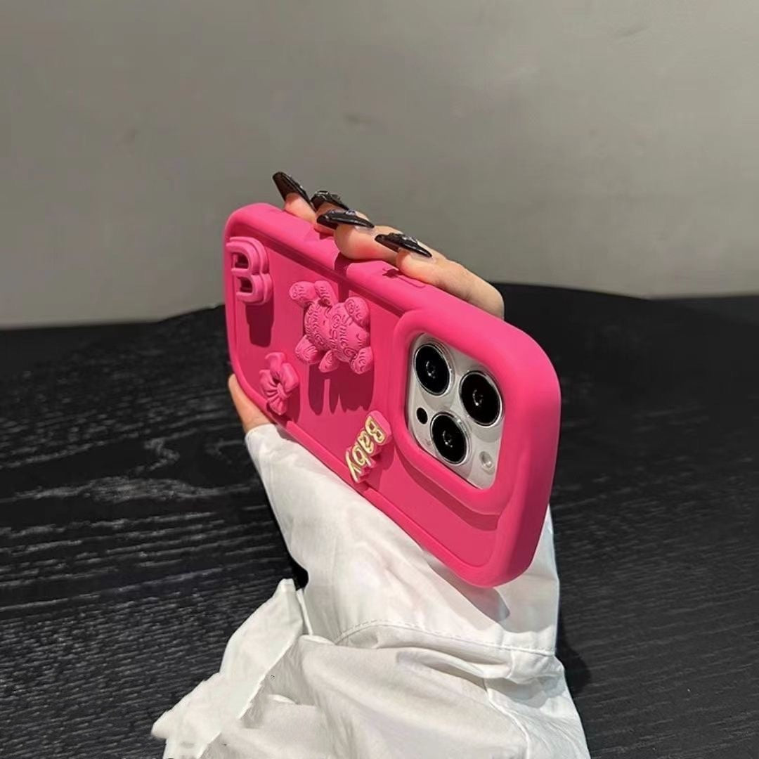 Boîtier de téléphone de modification de machine à ours en trois dimensions