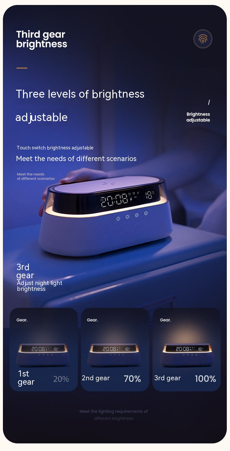Chargeur sans fil Boîte cadeau audio Lumière de nuit