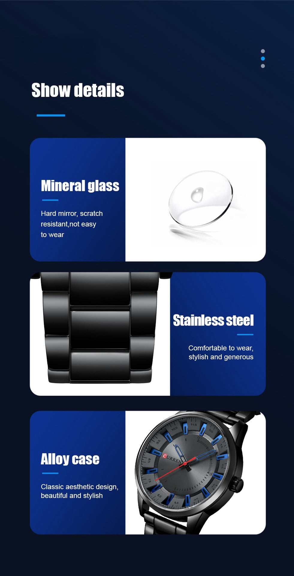 Montres d'affaires pour hommes Fashion simple en acier Ceinture homme imperméable Montres de quartz pour hommes