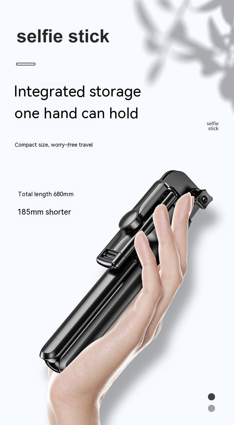 Selfie Stick sans fil Bluetooth Caméra Artifact Fill Light Anti-shake Rack Floor Tripod Po