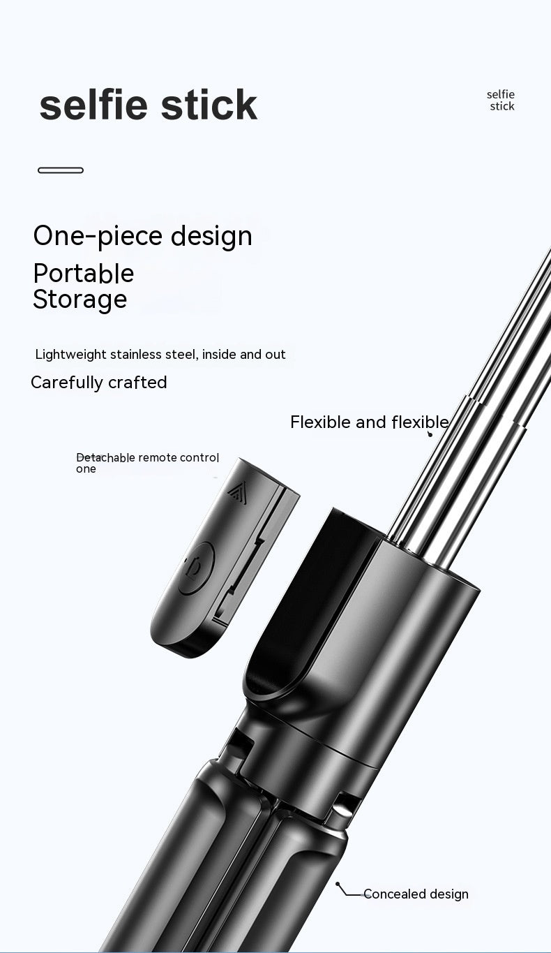 Selfie Stick sans fil Bluetooth Caméra Artifact Fill Light Anti-shake Rack Floor Tripod Po