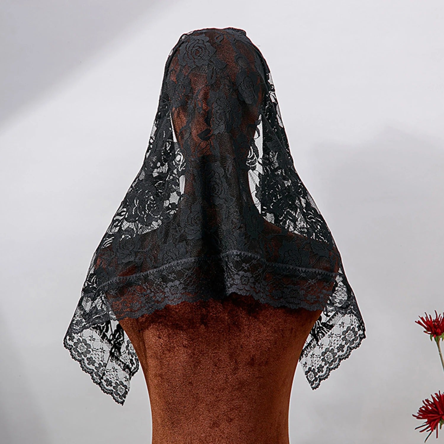 Mariage Tie Party Veil Dentelle de mariée