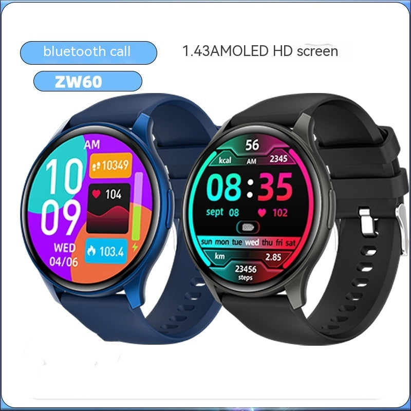 ZW60 Smart Watch écran rond Bluetooth Sports Watch