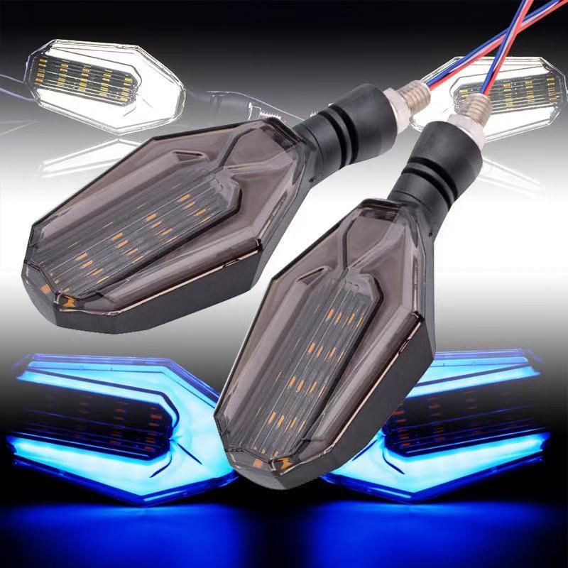 Guide lumineux bicolore modifié moto 30LED Indicateur de direction